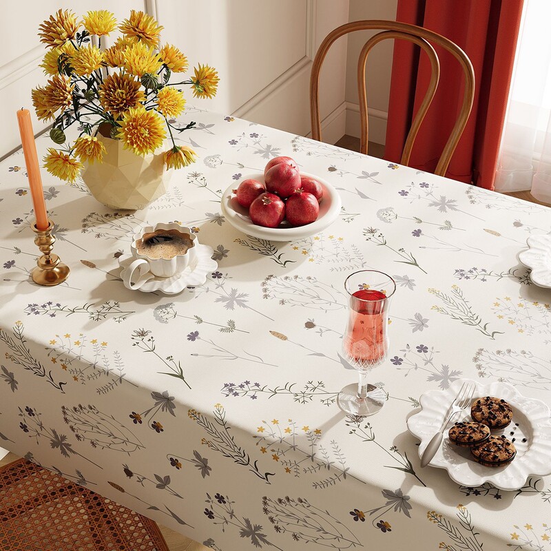 Tablecloth 2025 New Style Accessible Luxury High-End No-Wash Waterproof, Oil-Proof and Anti-Scalding Coffee Table Cloth Rectangular Tablecloth