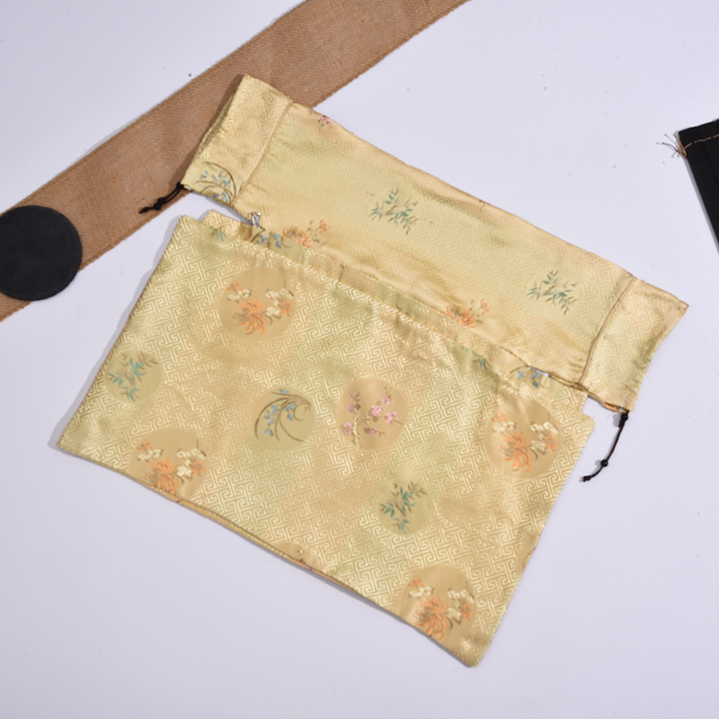 古典レトロ刺繍養生枕カバー頚椎枕家庭用コート錦織生地枕カバー白い内胆カバー|undefined