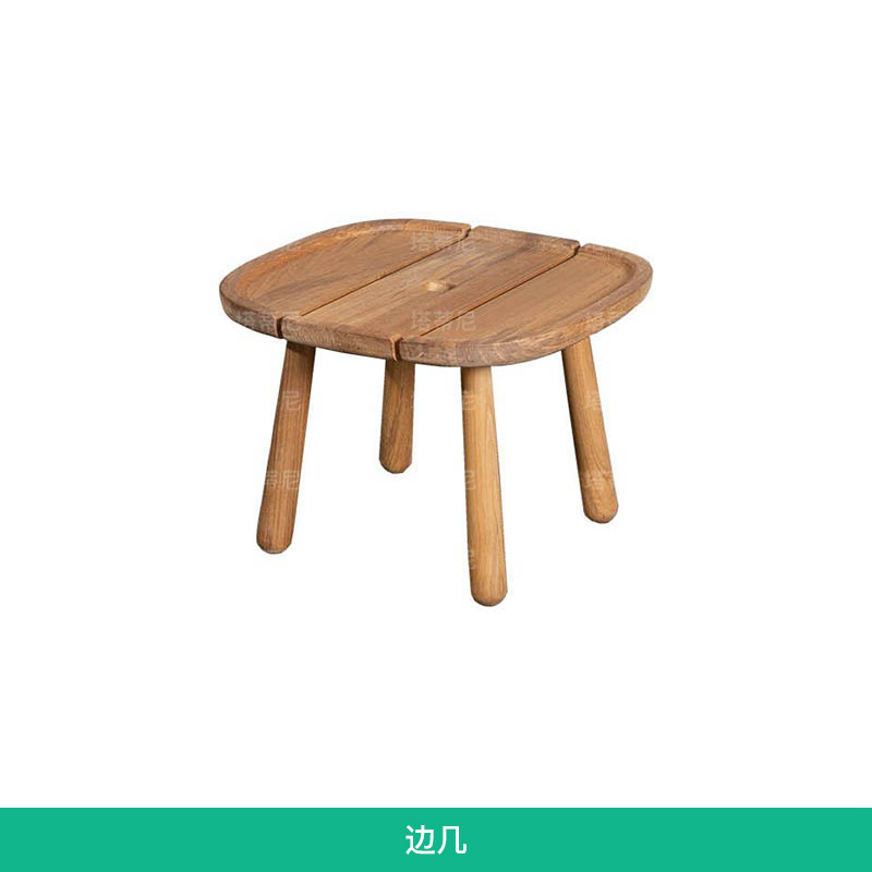 Conjunto de sofás para exteriores, patio, villa, hotel, teca, ratán, aire libre, casa de huéspedes, impermeable, protección solar, muebles de madera maciza image 11