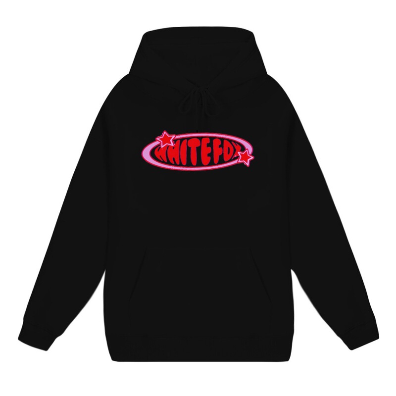 2024 AliExpress New Men's and Women's Hooded Sweatshirt WHITE Demon FOX Casual Sports Women's Hoodie