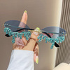 Fashionable sunglasses handmade suitable for photo sessions, 2023, suitable for import