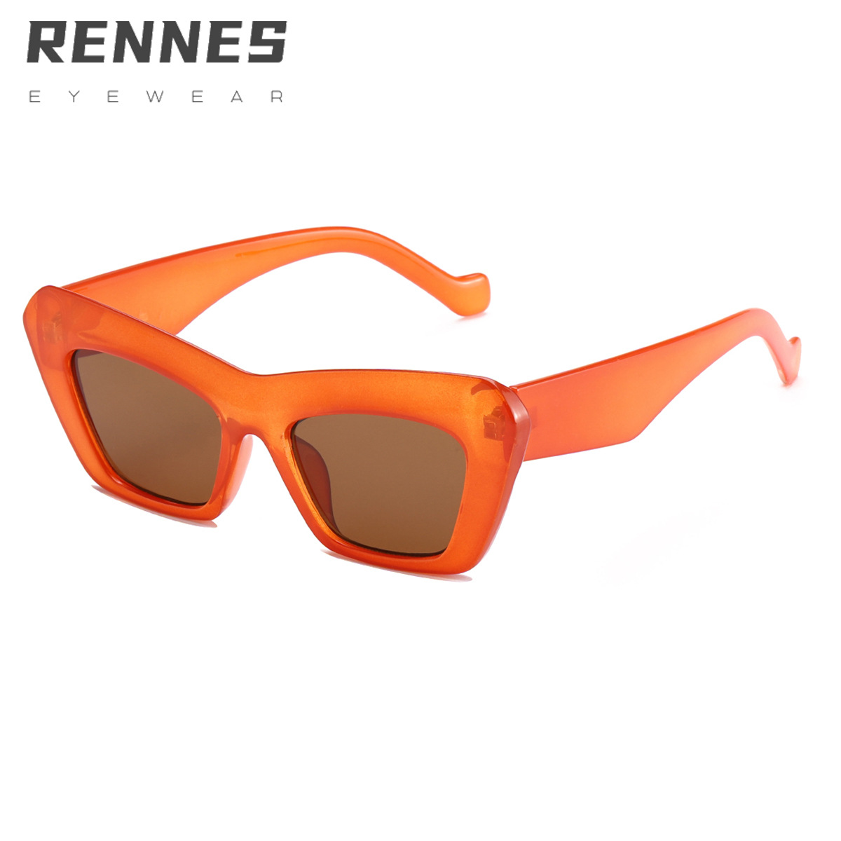 2021 Nueva forma de CEJA cuadrada gafas de sol de Marco grande transfronterizo hombres y mujeres mismas gafas de sol 90006