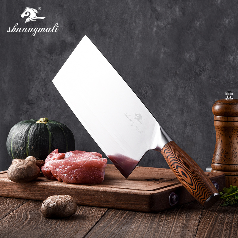 Acero inoxidable spot 4CR14 cortador de hotel chef cortar verduras cortar carne afilada cuchillo de morera