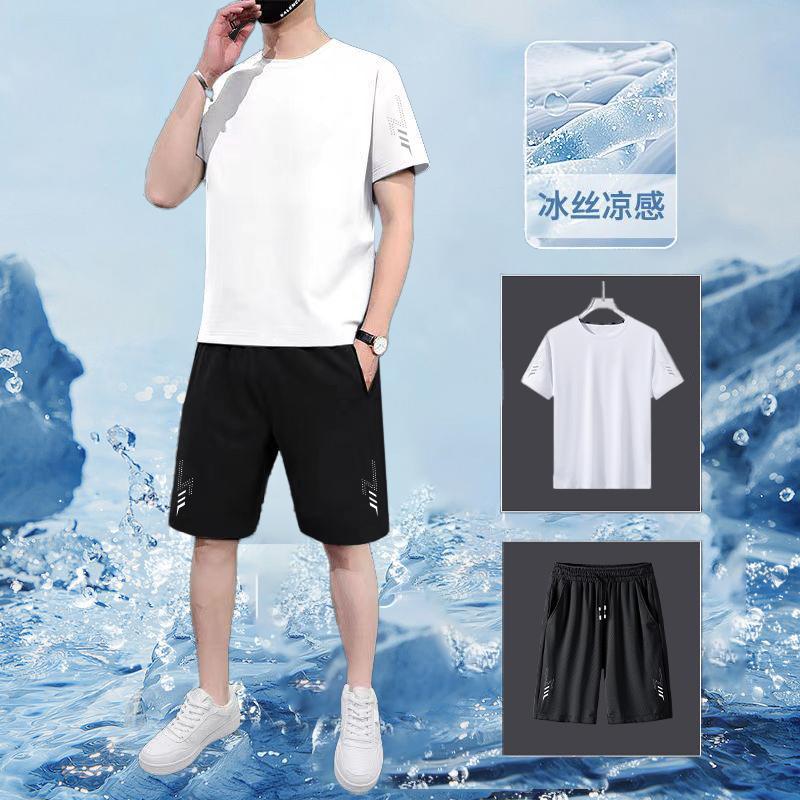 Summer silk sports suit