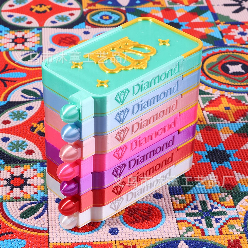 3D Diamond Painting Turn Drill Tray Crown Two-Color Screen Drill Point Drill Tray Funnel Tray DIY Diamond Embroidery Tools Wholesale