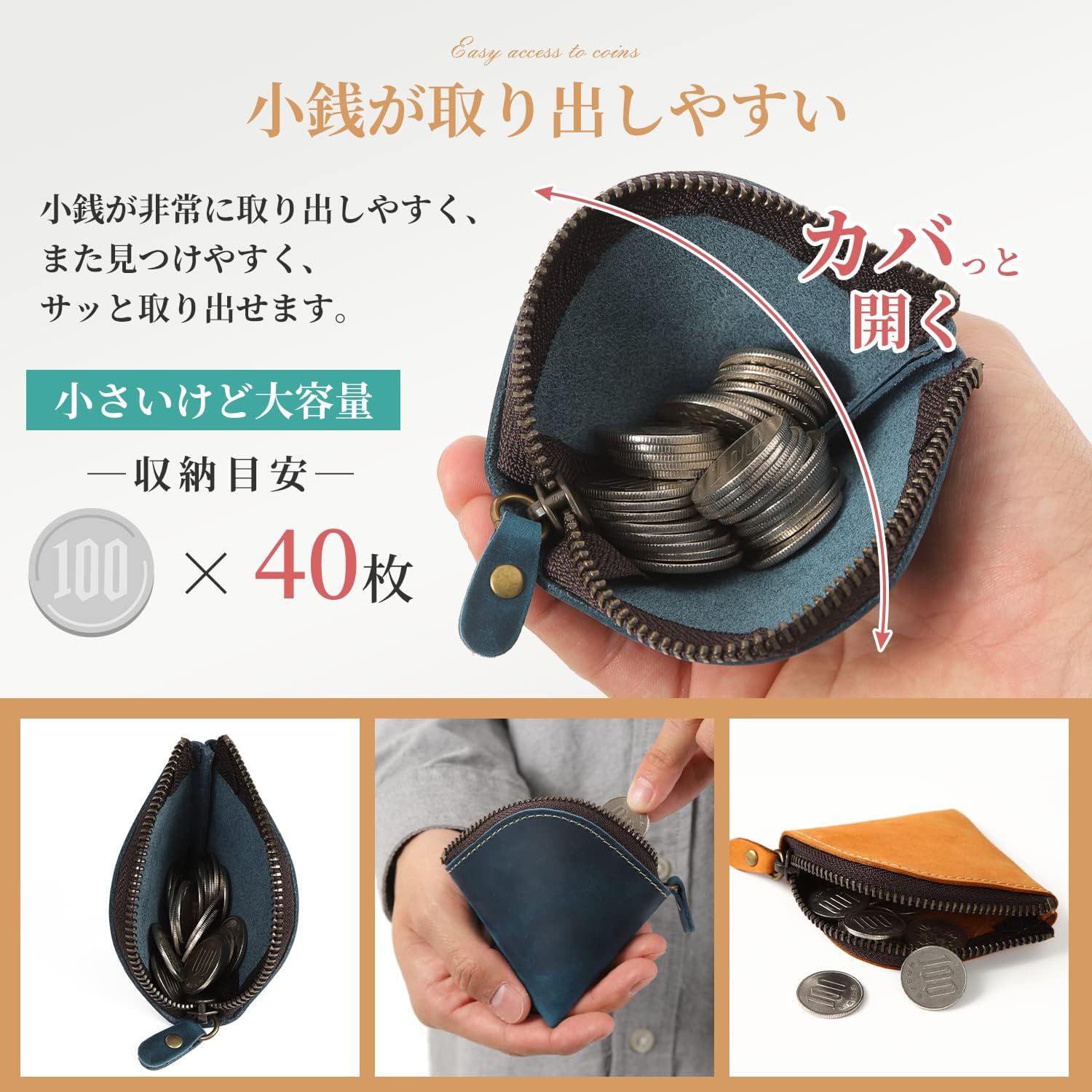Custom RFID antirrobo cepillo pequeño tarjetero bolso de moneda de cuero simple para hombre monedero de almacenamiento multifuncional de estilo japonés