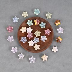 Xinzhenshan 樹脂韓国接着剤油絵五芒星ビーズルースビーズ diy ジュエリー素材ブレスレット携帯電話チェーンアクセサリー