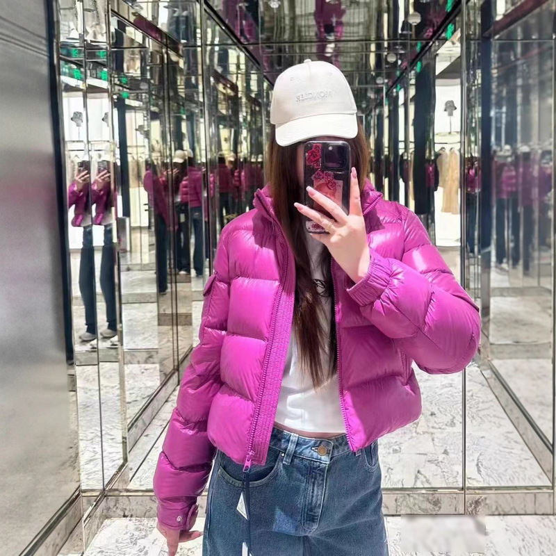 Nanyou Women's Clothing 2025 Winter Stand Collar Short down Jacket Women's White Goose down Korean Style Student Warm Slimming Coat