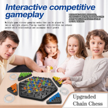 跨境儿童玩具连锁三角棋亲子互动思维逻辑益智桌面娱乐游戏玩具
