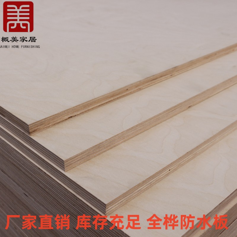 工厂直供 全桦木胶合板多层胶合板 18mm 桦木 纹理美观 实木多板