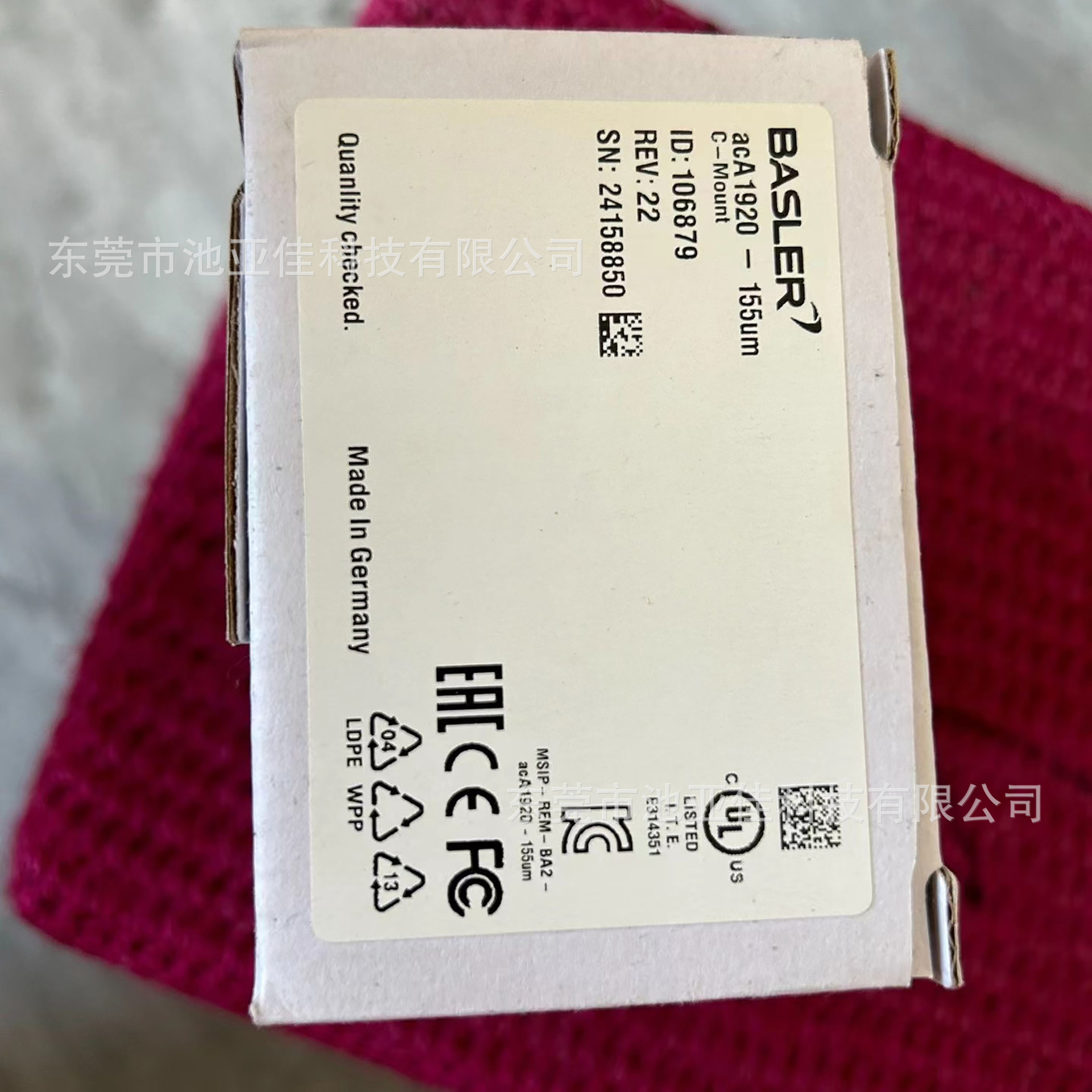 巴斯勒工业相机 aca1920-155um  acA1920-155uc 高速usb3.0 议价