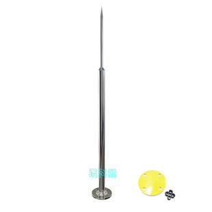 Yikelei Insulated Lightning Rod Single Needle Lightning Protection Device 1.2m 3.4m 5.6m Insulated Lightning Rod