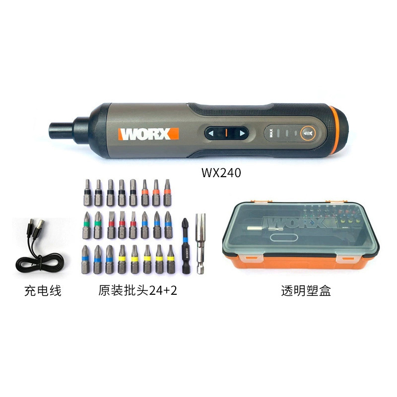 WX240 mimbre destornillador eléctrico pequeño mini destornillador eléctrico recargable Destornillador automático multifuncional para el hogar