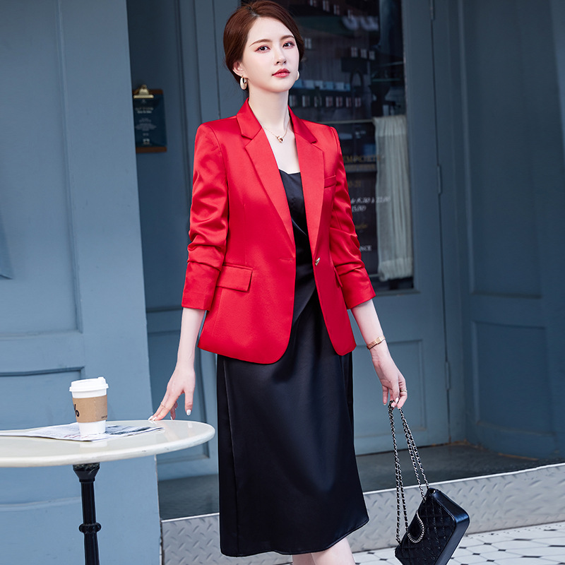 apricot autumn classic suit jacket