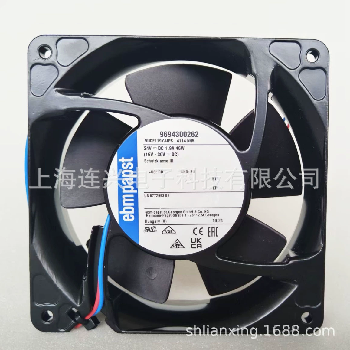 Немецкий вентилятор ebmpaps4114NH6 DC24V 119*119*38 осевой вентилятор постоянного тока охлаждающий вентилятор