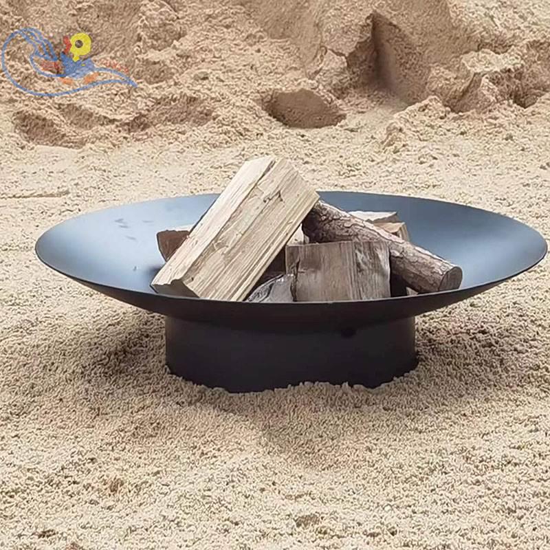 户外取暖篝火火盆烧烤炉户外火盆木柴木炭庭院装饰露营营地垒德株