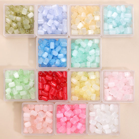 4x 6mm Domestic High Quality Brushed Cat's Eye Jujube Bead String Bead DIY Handmade Bracelet Necklace Bead Jewelry Accessories