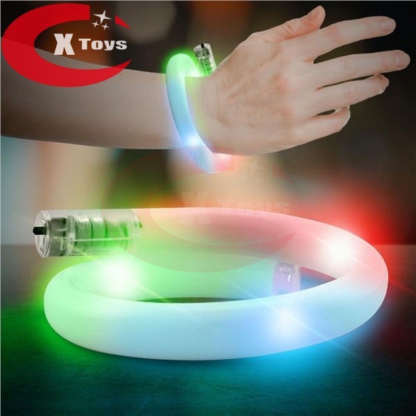 Led Tube Luminous Bracelet Printable Logo Music Festival Tpu Flash Bracelet Birthday Party Party Cheering Play