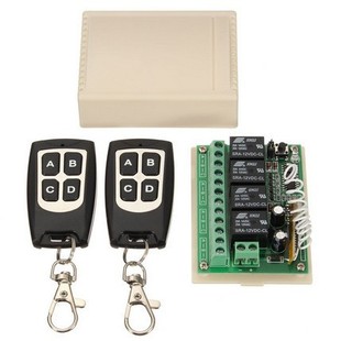 12V 4-Way Wireless Remote Control Switch 4-Button Wireless Remote Control Wireless Receiving Remote Control Switch Processing and Customization