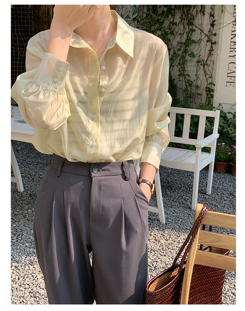 森岛夏季休闲衬衫女日系宽松长袖上衣外搭轻薄透气防晒开衫衬衣女-阿里巴巴