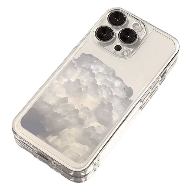 Simple Baiyun para iphone16promax funda para teléfono móvil transparente Apple 15 anti-caída 14pro Japón y Corea 13/12