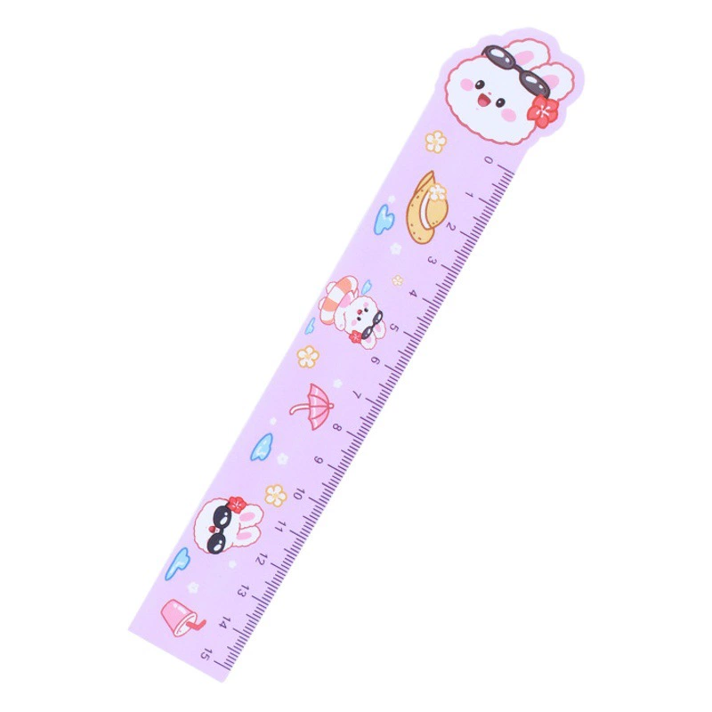 Детская Студенческая Закладка линейка креативная канцелярская линейка в стиле ins мультфильм милая мягкая линейка 15 мм рисунок измерительная линейка
