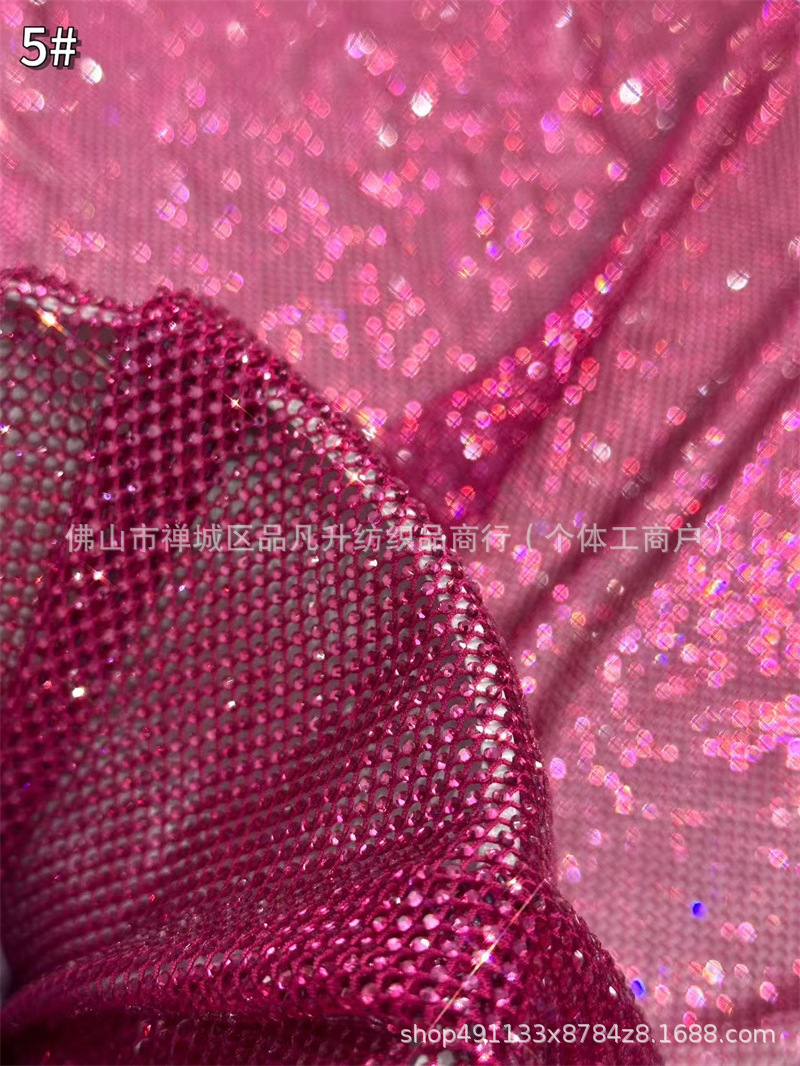 Fabricantes de tela de diamante caliente de alta densidad de 6 imitación de diamante australiano moda cena espectáculo de fiesta vestido de tela