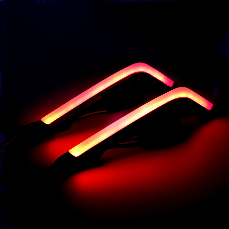 Cross-Border Popular Motorcycle Turn Signal Decorative Light, Cool Blade-Shaped Turn Signal Wind Wing Led Turn Signal Ambient Light