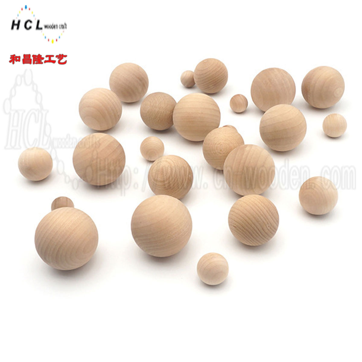 Solid ball wooden beads Round small beads Solid wooden balls Log…