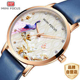 MINI FOCUS品牌时尚女表轻奢表盘日本机芯防水皮带女手表0330L