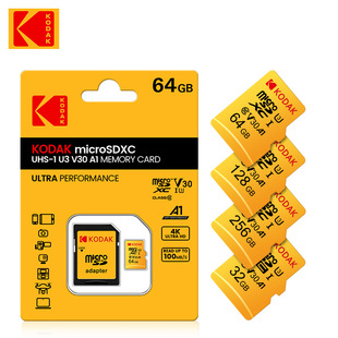���lKodak/���_TF��64-256G�ȴ濨U3 4K����ҕ�l���ݸ��O��惦��