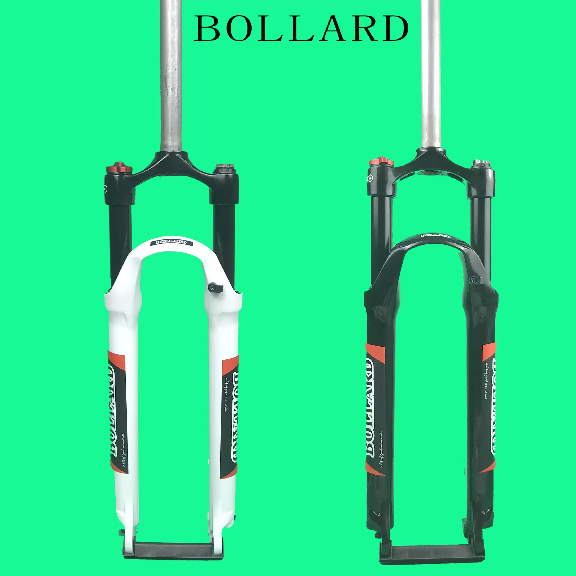 山地自行车碟刹油黄前叉避震减震黑内管尽管钛色定制源头厂家越野