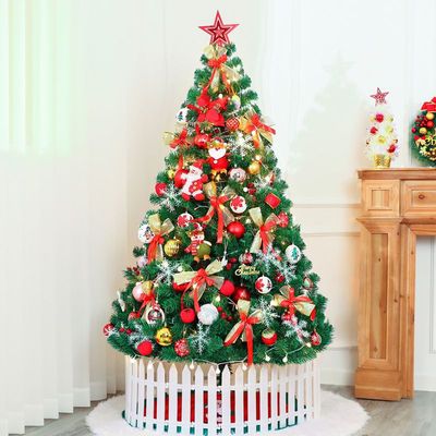 圣诞树套餐家用1.5米大型摆件场景布置装饰1.8圣诞节装饰品|ru