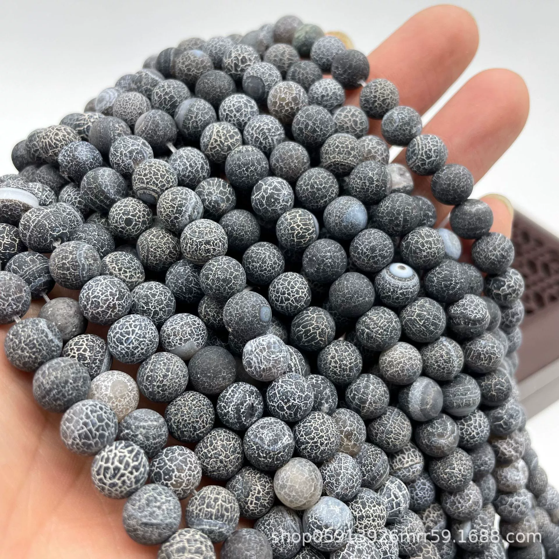 Organic agate matte accessory, accessories, round beads, DIY