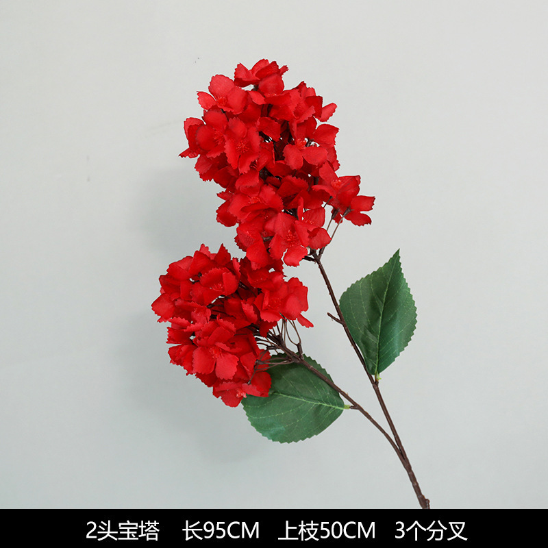 红色仿真花婚礼婚庆场地场景布置道具仿真花束花艺装饰花假花批发|undefined