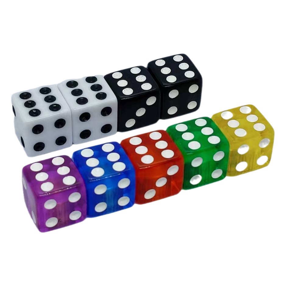 Source Manufacturer Car Tire Valve Cap Acrylic Transparent Dice Valve Cap Tire Valve Cover Ready Stock