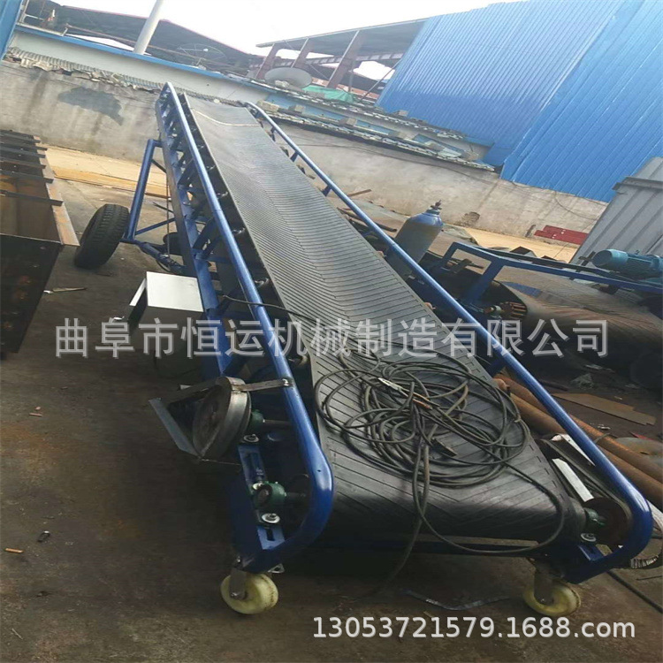 移动型皮带传送机 袋装石灰运输机 人字型耐用输送机