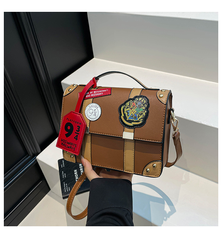 Bolso transfronterizo de Harry Potter, bolso Cambridge estilo universitario mágico de Hogwarts, bandolera de mano, bandolera de estilo británico