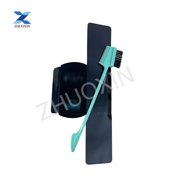 Cross-Border Hot-Selling Hair Wax Broken Hair Brush Double-Ended Makeup Brush Eyebrow Eyelash Brush Custom Packaging Printing Logo