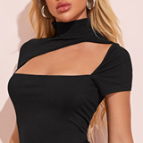 Черное короткое платье-комбинация, осенняя модная мини-юбка, приталенное сексуальное платье, коллекция 2023, европейский стиль