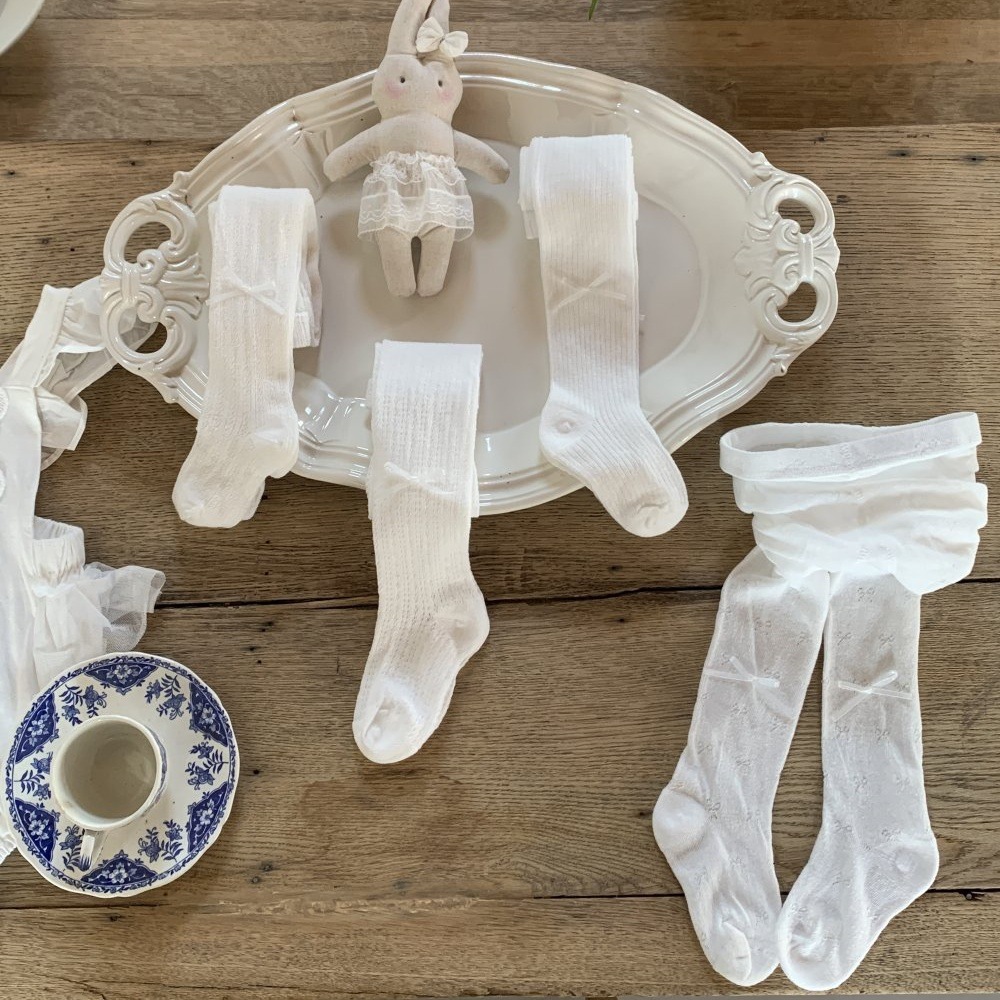 Girls' Mesh Pantyhose Summer Style Kidsren's Thin Combed Cotton Korean Princess Socks Kidsren's Baby Anti-Mosquito Socks