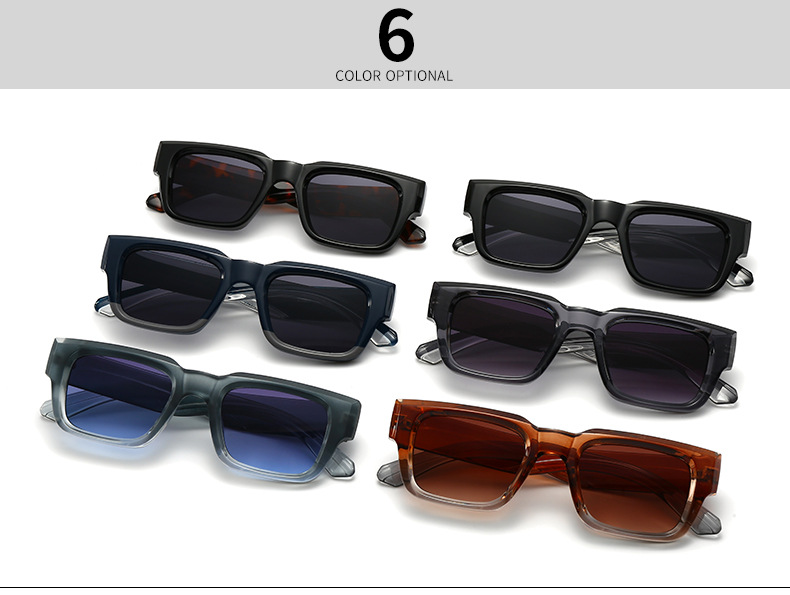 Gränsöverskridande fyrkantiga solglasögon för män moderna vintage Miami Beach UV400 solglasögon herrsolglasögon 3603_voghion.com