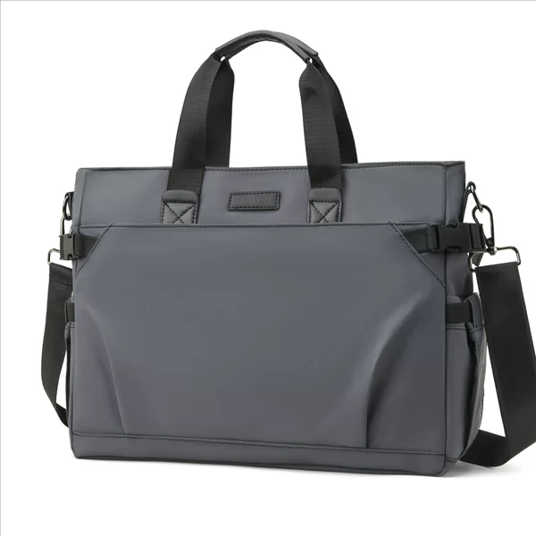 Cross-border Fashion Men's Briefcase Casual Canvas Handbag Water-repellent Computer Business Travel File Bag Wholesale