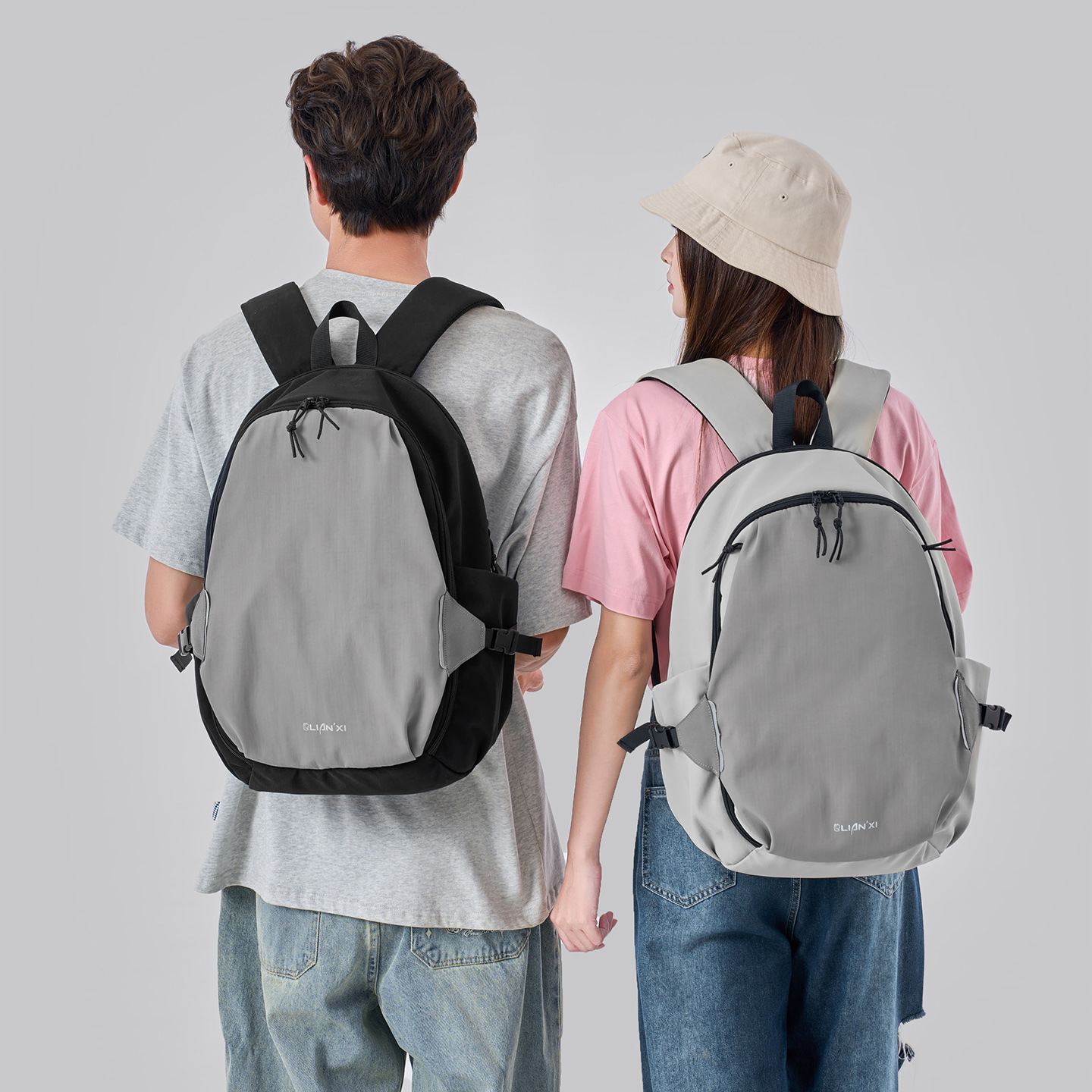 New Fashionable Casual Unisex Backpack, Retro Trendy College Student Backpack, Color-Blocking Sports Backpack