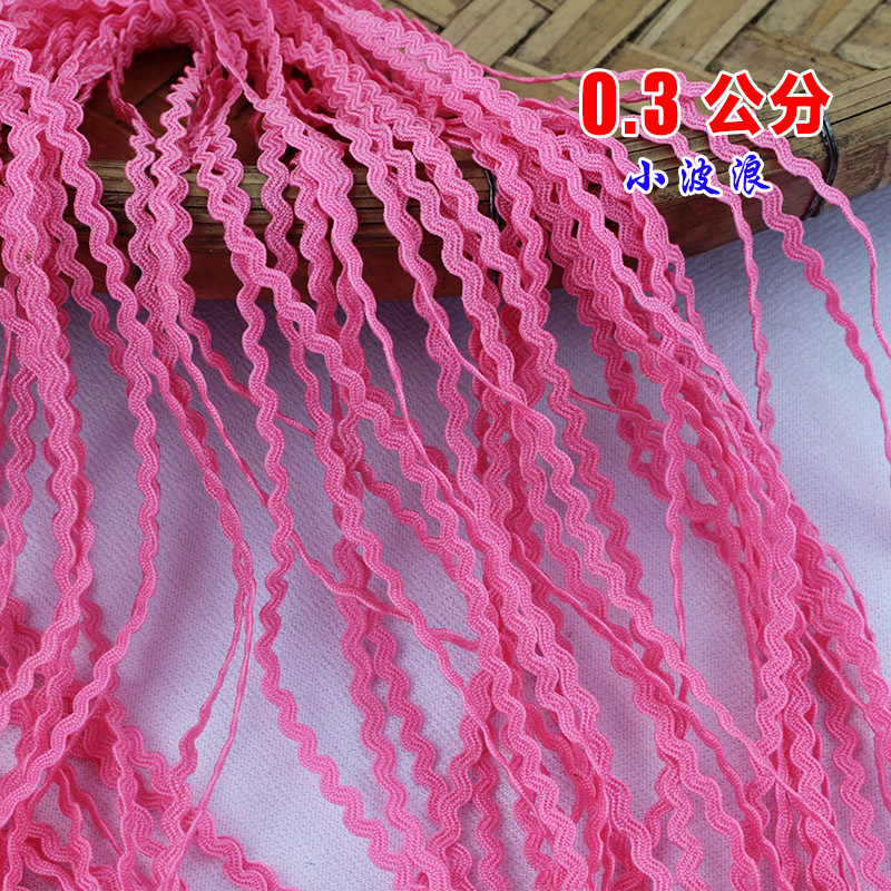Decoración de ropa Buyi Miao bordado estilo étnico correas de onda en forma de S marinero con tela de encaje accesorios Miao