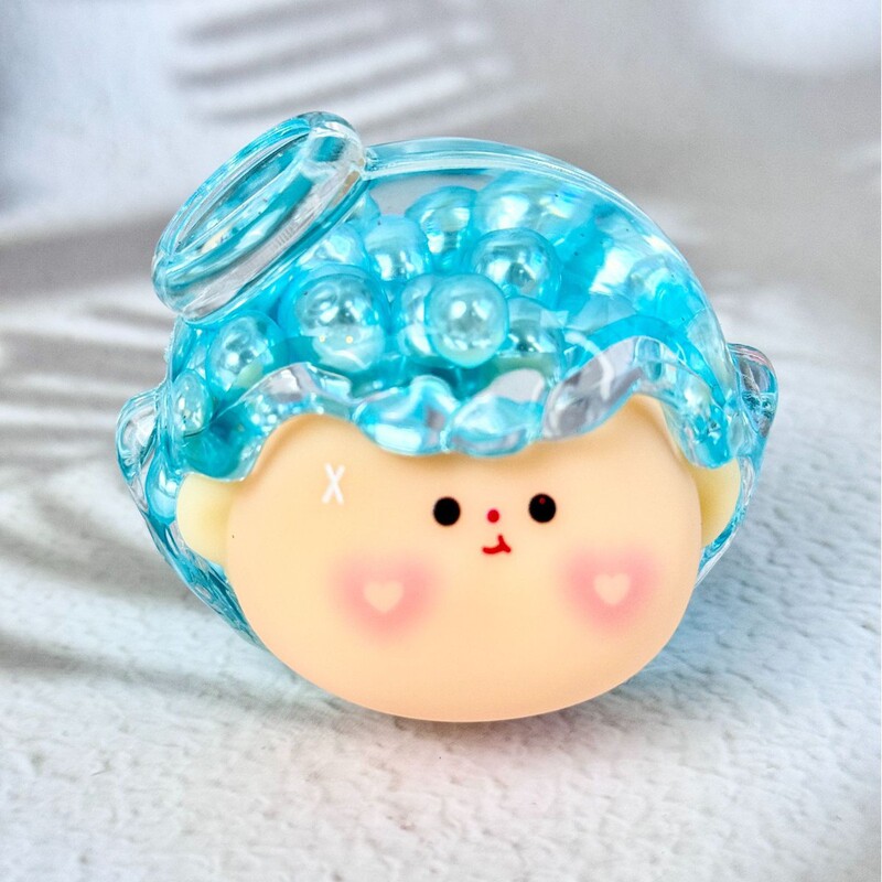 抖音爆款法师同款天使头盲盒入油流沙公仔手办桌面摆件装饰品批发|undefined