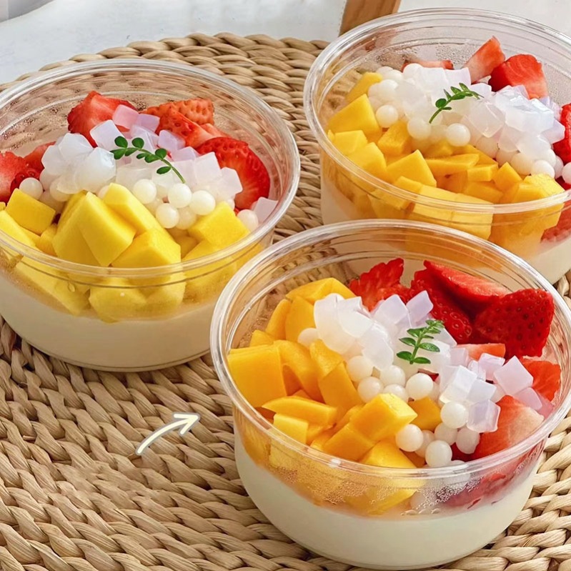 冰豆花打包盒网红一次性摆摊冰淇淋雪花绵绵冰刨冰炒酸奶商用杯子