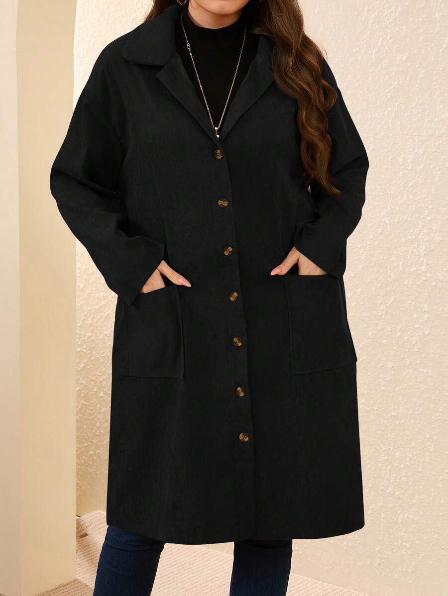 2026 Plus Size Women's Woolen Coat: Fashionable, Stylish, Warm, And Wholesale Outerwear_ecoleips.com