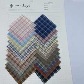 春夏色织新品韩风肌理格子条纹男女童装衬衫连衣裙吊带鞋材裤料
