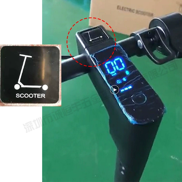 Электрический скутер аксессуары 10-дюймовый скутер кран логотип лоб декоративные детали